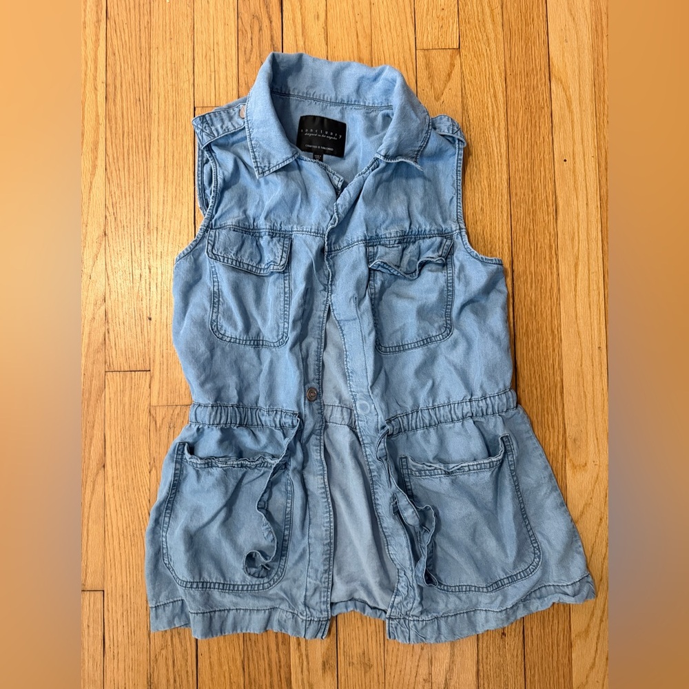 Sanctuary Light Blue Denim Shirt Jacket - Picture 2 of 6